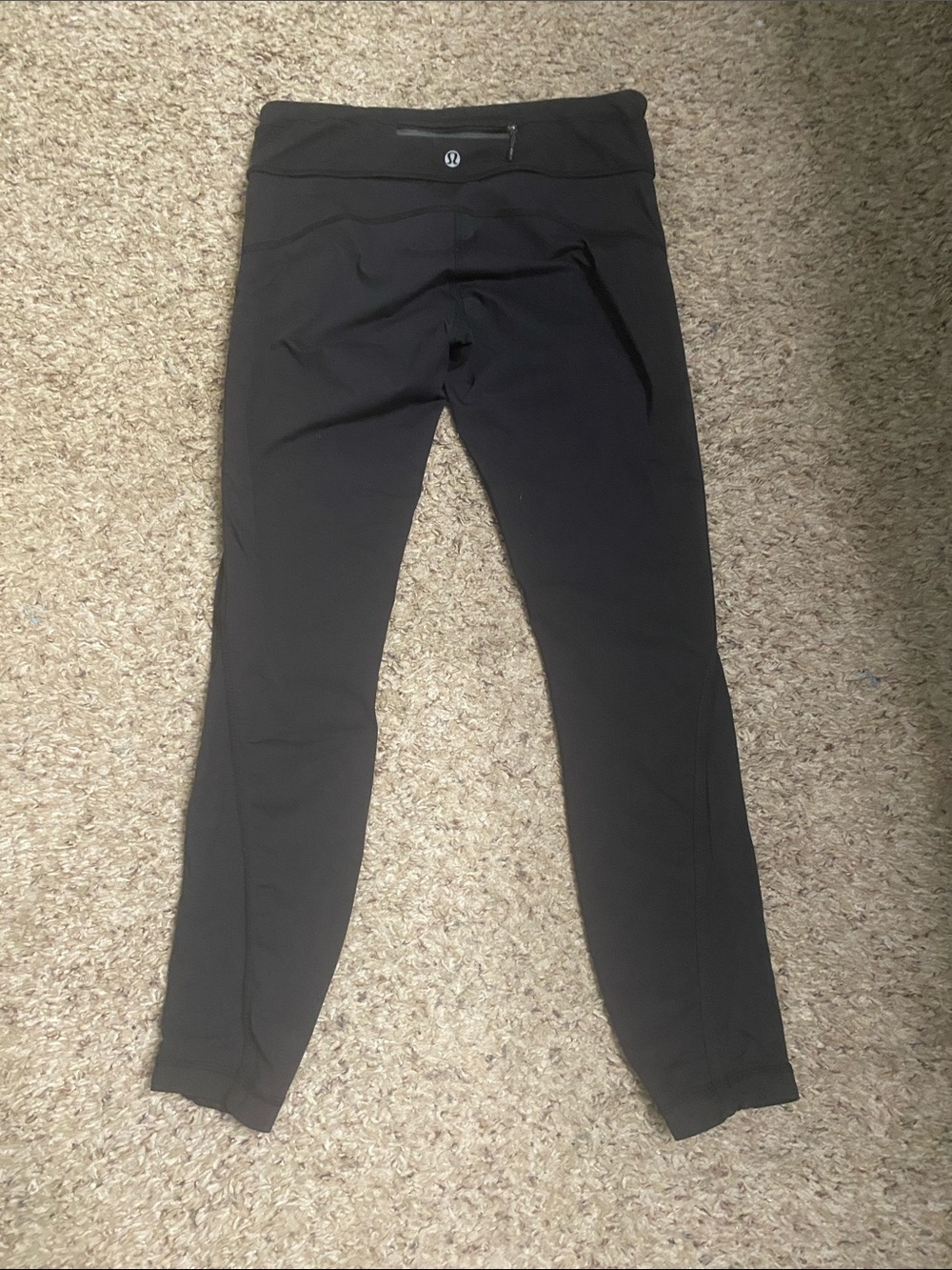 lululemon athletica Black Women's Leggings with Back Zipper Pocket